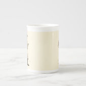 Golfer met tabakspijp en -schoenen Porselein Kop (Voorkant)