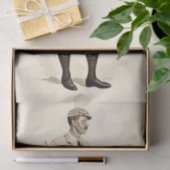 Golfer met tabakspijp en -schoenen Tissuepapier (Geschenk)