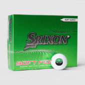 Golfer Modern Green Monogram Golf Balls Golfballen (Verpakking)