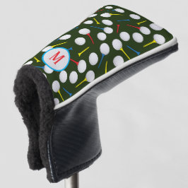 Golfer Modern Patroon Monogram Golfheadcover