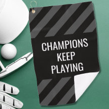 Golfer Modern Zwart Inspirerend Quote