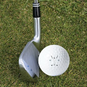 Golfer Monogram Elegant Clubs Great Fun Gift Fab Golfballen