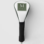 Golfer Monogram Golfheadcover (Voorkant)
