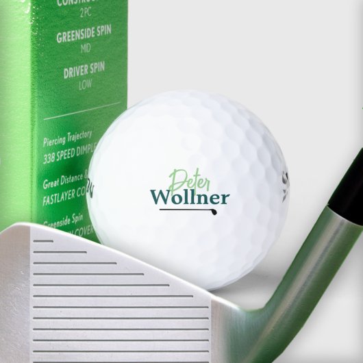 Golfer Naam eenvoudig elegant Golfballen