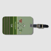 golfer name coole green reis bagagelabel (Voorkant (horizontaal))