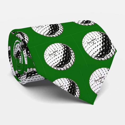 Golfer Necktie Stropdas (Opgerold)