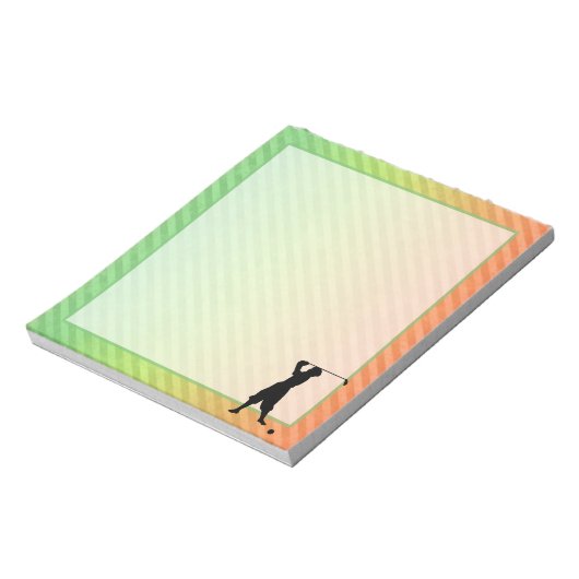  Golfer Notitieblok (Linkerzijde)