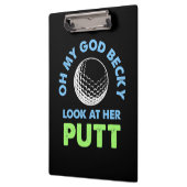 Golfer Oh Mijn God Klembord (Links)