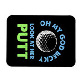 Golfer Oh Mijn God Magneet (Horizontaal)