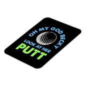 Golfer Oh Mijn God Magneet (Linkerzijde)