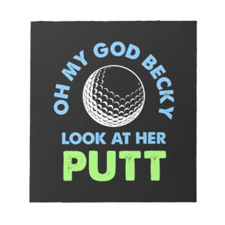 Golfer Oh Mijn God Notitieblok