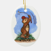 Golfer Ornament (Achterkant)