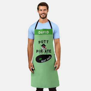 Golfer Papa Cadeau - Gepersonaliseerde Golfpiraat  Schort