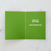 Golfer Papa Vaderdag of Verjaardag Aangepaste Teks Kaart (Binnen)