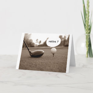 GOLFER ***PENSIOEN GEFELICITEERD*** KAART