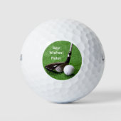 Golfer Pensioen Partij Golfballen (Voorkant)