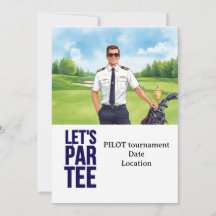 GOLFER Piloot Luchtvaartindustrie Golfer