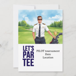 GOLFER Piloot Luchtvaartindustrie Golfer Kaart