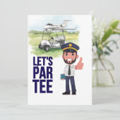 GOLFER Pilot Aviation Industry Golfer  Kaart (Staand voorkant)