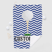 Golfer Player Name of Custom Text Golf Towel Golfhanddoek (Insitu)
