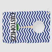 Golfer Player Name of Custom Text Golf Towel Golfhanddoek (Horizontaal)