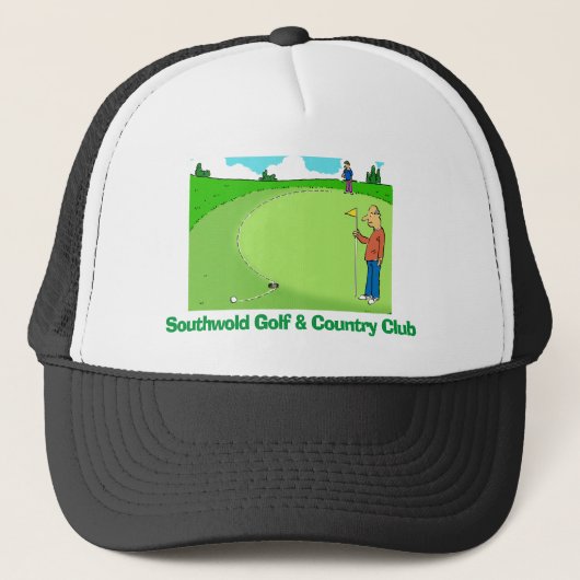 Golfer Plays Golf & Misses a Putt. Trucker Pet (Voorkant)