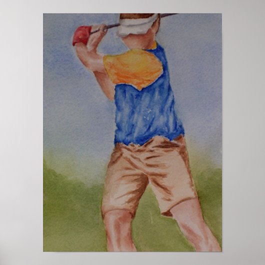 Golfer Poster (Voorkant)