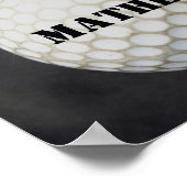 golfer poster personalize golf ball (Hoek)