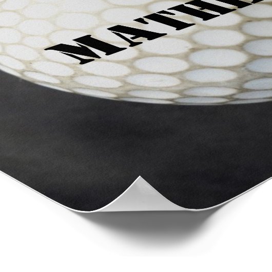 golfer poster personalize golf ball (Hoek)
