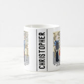 Golfer Postman Loves Golf Cartoon Koffiemok (Center)