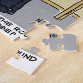 Golfer Postman Loves Golf Cartoon Legpuzzel (Zijkant)