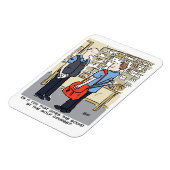 Golfer Postman Loves Golf Cartoon Magneet (Linkerzijde)