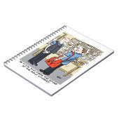 Golfer Postman Loves Golf Cartoon Notitieboek (Linkerzijde)