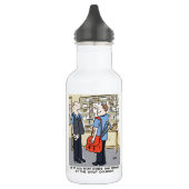 Golfer Postman Loves Golf Cartoon Waterfles (Links)