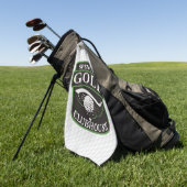 Golfer Pro Golf Player Club Clubhouse gepersonalis Golfhanddoek (Groen)