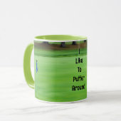 Golfer Putting Green Golfen Mok Cup (Voorkant links)