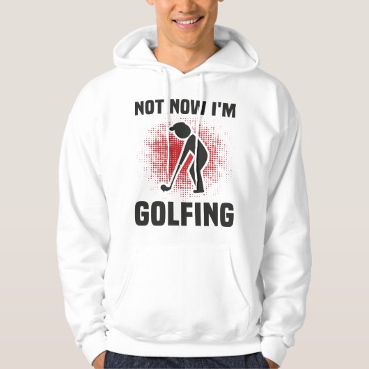 Golfer Quote Funny Hoodie (Voorkant)