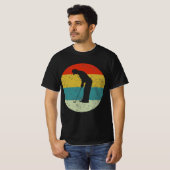 golfer retro  silhouette 70s t-shirt (Voorkant volledig)