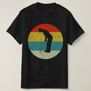 golfer retro  silhouette 70s t-shirt