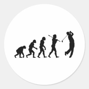 Golfer Ronde Sticker
