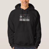 Golfer s Fun My Retirement PLAN Message & Tee d Go Hoodie (Voorkant)