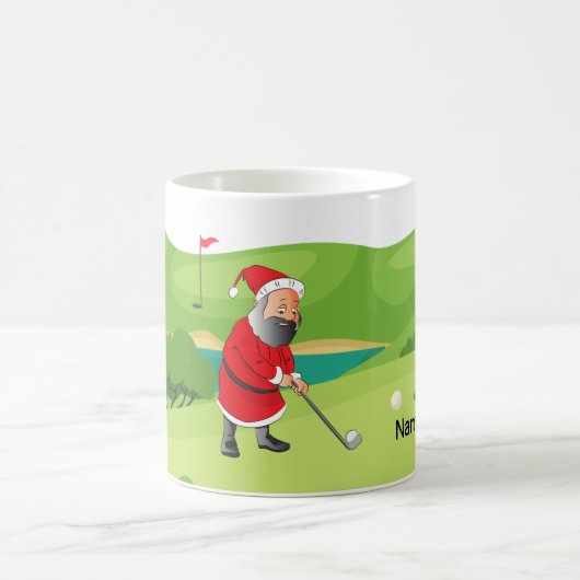Golfer Santa Claus golf op kerst Koffiemok (Center)