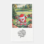 Golfer Santa Cluas  Dabbing Golf Christmas Party  Servet (Voorkant)