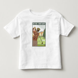 Golfer Scene - Bend, Oregon Kinder Shirts