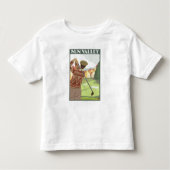 Golfer Scene - Sun Valley, Idaho Kinder Shirts (Voorkant)