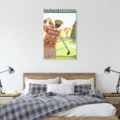 Golfer SceneSouth Dakota Canvas Afdruk (Insitu (Slaapkamer))