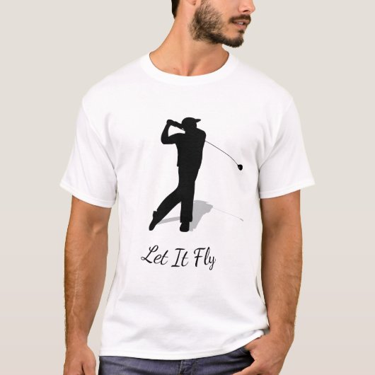 Golfer Silhouet en Cast Shadow T-shirt (Voorkant)