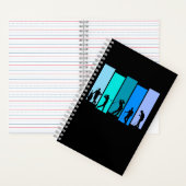 Golfer Silhouet Notitieboek (Binnen)