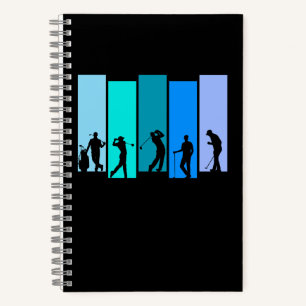 Golfer Silhouet Notitieboek