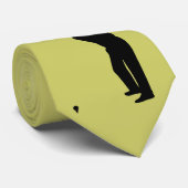 golfer silhouet stropdas (Opgerold)
